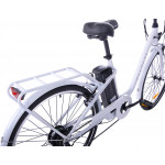 Elektrický mestský bicykel Fuzlu Labuť biela 28" E-2 lesklý 